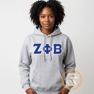 Customized Zeta Phi Beta Winter Eco-Friendly Cotton Fleece Embroidered Front Logo Sorority High Quality Greek Apparel Women's - Product Image 4