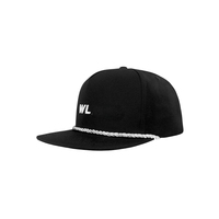 Gorra de Golf Profesional de Fábrica con Cuerda Trenzada, Estructurada, de 5 Paneles, con Visera Plana, Cierre a Presión, Logotipo Bordado Personalizado en 2D y 3D, Venta al Por Mayor