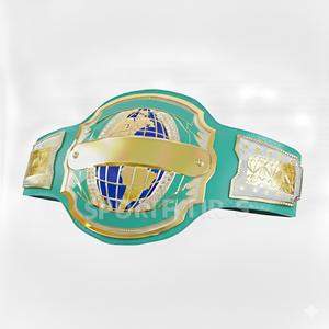 OEM Heavyweight Championship Belt Real Leather Custom Design Wrestling MMA Boxing Title Belt with <b>Zinc</b> <b>Plates</b> - Product Image 3