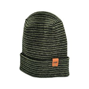 Bonnet moderne vert/noir à points contrastés avec revers, design breveté, fabriqué aux États-Unis, accessoire de sport d'hiver - Product Image 1