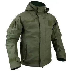 Chaqueta Bomber de Alta Calidad al por Mayor, Cuello de Forro Polar, Negra, Poliéster y Algodón, Unisex, Reflectante, Cortavientos para Guardias de Seguridad, Invierno - Product Image 1