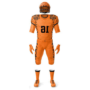 Tenues de football pour jeunes, uniformes de soccer à faible MOQ, ensembles de vêtements de sport athlétiques de compression, uniformes de sublimation multicolores pour hommes américains - Product Image 2