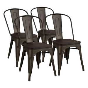 Modern Durable Steel Mesh Home <b>Stool</b> and Ottoman Weather Resistant Non-Foldable Patio Outdoor Cafe Bistro Seating - Product Image 3