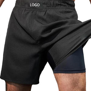 Shorts de combat BJJ MMA de haute qualité, impression personnalisée par sublimation, doublure de compression 2 en 1, grappling, shorts de Jiu-Jitsu brésilien - Product Image 1