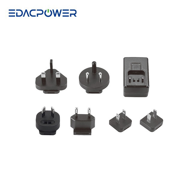 EDAC POWER EA1019BVRS 9~13V 20W 2A AC/DC Interchangeable Plug-in Power Adapter Level VI Efficiency for Electronic/Medical Use