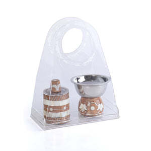 Brûleur d'encens en bois de santal fait main avec insert métallique, usage religieux, support décoratif en bois toutes saisons - Product Image 5