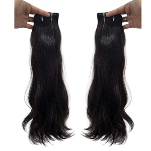 Extensions de cheveux de qualité supérieure Double trame de cheveux indonésiens naturels humains vierges Remy faisceaux de cheveux cuticule alignée - Product Image 2
