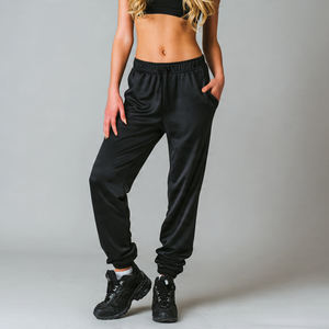 Pantalones Deportivos de Cintura Elástica para Mujer, Estilo Urbano, Corte Medio, para Entrenamiento, Fitness y Uso Casual - Product Image 3