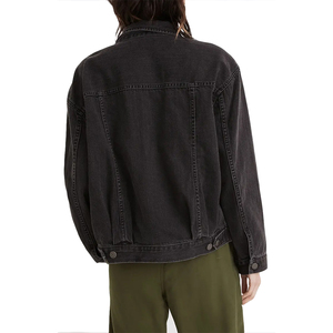 Ladies Short Denim Jacket Trendy <b>Cropped</b> <b>Jean</b> Outerwear Fashion Streetwear Wholesale Factory Oversize Denim Jacket High Quality - Product Image 3