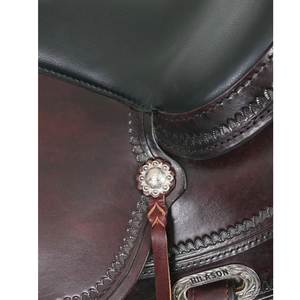 Selle d'équitation en cuir occidental de qualité supérieure |   Selle de randonnée équestre artisanale avec étriers, durable et confortable pour cheval - Product Image 4