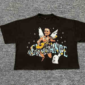 Camiseta de Algodón para Hombre, con Logotipo Personalizado, de Alta Calidad, con Serigrafía Blanca, Corte Recto y Transpirable - Product Image 1