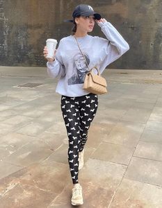 Women High Waist <b>Black</b> <b>Leggings</b> Slim Fit Knitted Cotton Winter Casual Solid Color Breathable Thermal Quick Dry Vintage Crop - Product Image 3