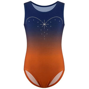 Leotardos de Gimnasia para Niñas de Manga Larga con Colores Personalizados al por Mayor, con Pedrería Impresa por Sublimación, Servicio OEM de Alta Calidad - Product Image 3