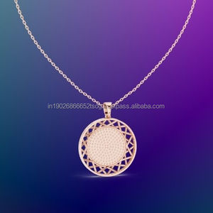 Hot Selling Personalized Round Zircon Pendant 925 <b>Silver</b> <b>Necklace</b> for Ladies - Product Image 1