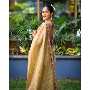 Sari de Fiesta con Bordado de Lentejuelas y Cordones - Product Image 6