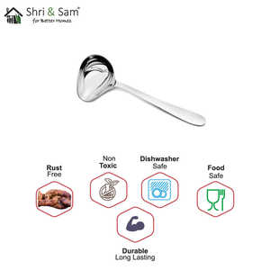 Cucharón para Salsas y Postres de Acero Inoxidable Jasmine JAGDAMBA CUTLERY LIMITED, 96g - Product Image 1