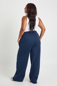 <b>Women</b>’s Navy Blue Wide <b>Leg</b> Sweatpants High Waist Casual Loose Fit Lounge Trousers <b>Straight</b> <b>Leg</b> <b>Jogger</b> Pants Fashion Wholesale - Product Image 6