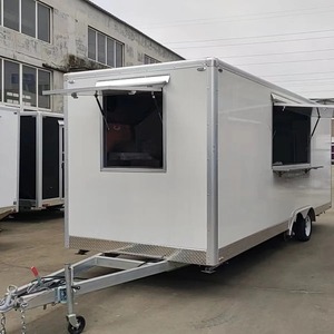 Remorque alimentaire mobile, camion de restauration mobile, chariot à hot-dogs avec grill et friteuse à vendre - Product Image 5
