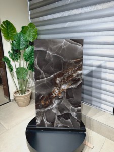 กระเบื้องพอร์ซเลน AGATE DARK PULIDO - ดีไซน์ทันสมัยเงางามสำหรับใช้งานภายนอกและโรงแรม ความงามจากธรรมชาติผสานเทคโนโลยีล้ำสมัย - Product Image 2