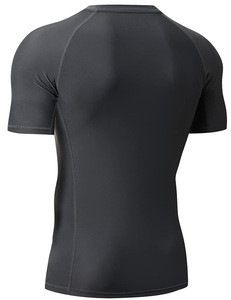Factory OEM Custom Unisex Rashguard Sublimation All Over Print UV Protection <b>Compression</b> Polyester Wholesale Made OEM Wholesale - Product Image 4