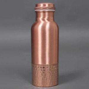 Antique Finish <b>Copper</b> Water <b>Bottle</b> Set Handcrafted Embossed Engraved Hammered Diamond Pattern Pure <b>Copper</b> <b>Drinking</b> <b>Bottle</b> - Product Image 5