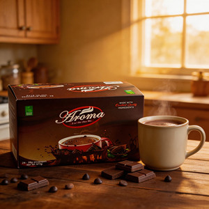 Aroma Chocolate Caliente Instantáneo 3 en 1 – Bebida en Polvo de Cacao Intenso, Paquete de 28g - Product Image 4