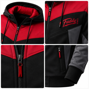Sudadera Deportiva con Cremallera para Hombre, Diseño Color Block, Chaqueta de Gimnasio y Fitness, Corte Ajustado, Secado Rápido, Ropa Deportiva para Entrenamiento - Product Image 4