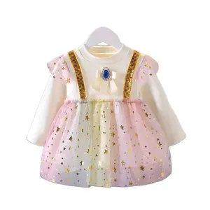 Toddlers girls clothing Boutique Clothes Baby Frock Fashion Lovely Girls Dress Low Price Wholesale Girl Full Children clothing