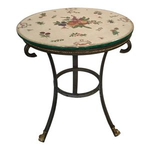 Mesa de Centro Moderna y Ecológica de Hierro Esmaltado Personalizable, con Piedras Preciosas, para Sala de Estar - Product Image 1