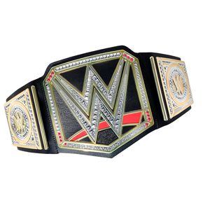 Cinturón de Campeonato WWE con Correa Negra, Diseño Dorado y Detalles de Diamantes, Título Personalizable para Fanáticos - Product Image 6