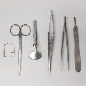 Juego básico de instrumentos quirúrgicos oftalmológicos de acero inoxidable con estuche, kit de cirugía veterinaria, calidad estadounidense y europea. - Product Image 6