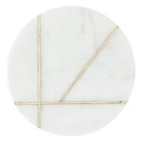 Modern Square Stone <b>Coasters</b> With Gold Lines Non-Slip Mats For Tea Cup <b>Table</b> Decor - Product Image 3