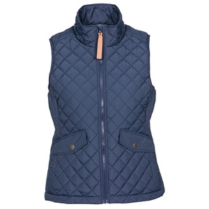 Gilet matelassé en coton pour femme, sans manches, coupe-vent, contrastant, court, grande taille, pour l'hiver, tendance - Product Image 3
