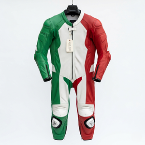 Traje de Motocicleta de Cuero Genuino Hecho a Mano, Fabricación OEM, Talla y Logotipo Personalizados - Product Image 6