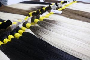 Extensions de cheveux en vrac de qualité supérieure Cheveux vietnamiens Double noyade 100 grammes Couleurs foncées 16 pouces - Product Image 6