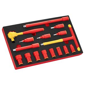 Ensemble de clés isolées de 16 pièces pour réparation électrique 1000V - Product Image 6