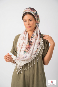 Custom Printed <b>Square</b> <b>Scarf</b> With Tassel Lightweight Soft Fabric Women Fashion Headscarf Summer Beach Wrap OEM Supply - Product Image 4