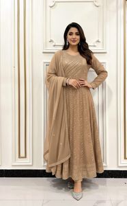 Pure chiffon Complete Suite <b>Elevate</b> your formal look with this stunning pure soft chiffon suite - Product Image 3