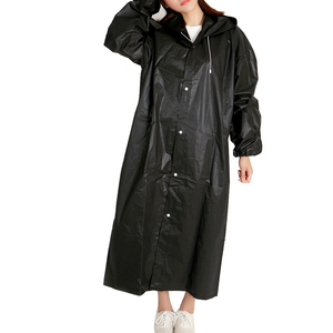 Long <b>EVA</b> Cloth Hoodie Rain Jacket Breathable Outdoor Rainwear for Hiking Travel Fishing Climbing 1PC Solid Raincoat 2026 - Product Image 2
