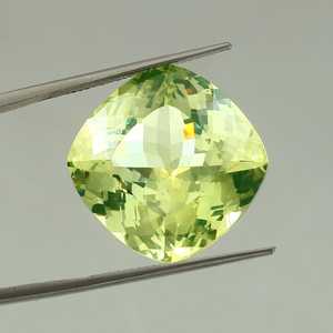 Pierre précieuse naturelle de chrysoberyl vert, taille coussin, scintillante, pierre brute pour la fabrication de bijoux et de bagues - Product Image 3