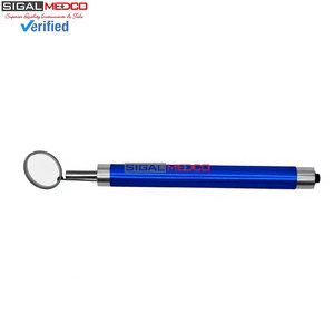 Premium Quality Dental Mouth <b>Mirror</b> with <b>LED</b> Light Blue Color Handle Stainless Steel Oral Examination Diagnostic Instrument - Product Image 3