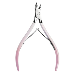 Cortacutículas Ergonómico con Mango Rosa Claro, Agarre Suave, Acero Inoxidable Afilado, Diseño de Mango Confortable para Uso Prolongado - Product Image 1