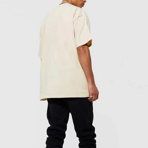 Camiseta Ligera para Hombre, de Algodón, Casual, de Manga Corta, Holgada, Estilo Urbano, Moda de Verano, Venta al Por Mayor Directa de Fábrica, OEM - Product Image 4