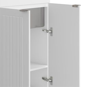 Mobile Lavanderia Murphy Bianco da 24 Pollici con Rubinetto e Lavello in Acciaio Inossidabile - Product Image 4