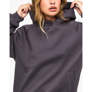 Sudadera con capucha y pantalón de chándal de felpa francesa con bordado y serigrafía personalizados, estilo urbano, 2 piezas, 2026 - Product Image 2