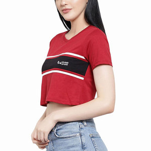 Apparel Clothing New Style Women's T-Shirts <b>Top</b> Selling Half Sleeve Custom Embroidery Logo Women T-Shirts - Product Image 5