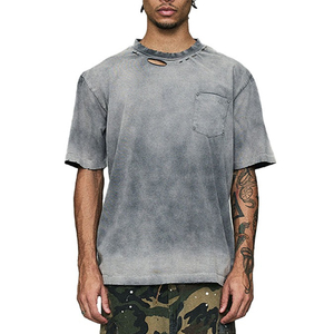 T-shirt Homme Effet Vieilli à Prix Raisonnable – Dernière Tendance, Qualité Supérieure, Anti-Plis, avec Motifs Uniques - Product Image 1