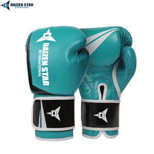 Gants de boxe DAZEN STAR en cuir PU bleu avec fermeture Velcro respirants pour entraînement adulte - Product Image 2