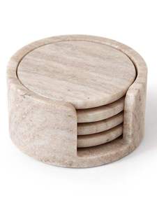 Sous-verres en bois d'acacia personnalisés, design créatif, moderne, écologique, Lavie Creations, cadeau de mariage, forme personnalisée, tapis pour tasses et bières - Product Image 4