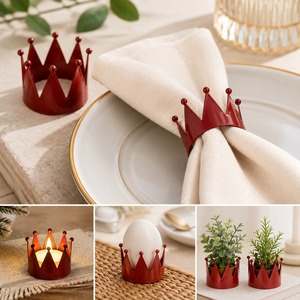 Hot Sale Modern Metal Napkin Ring with Smooth Finish Decorative Table Napkin Holder for Home <b>Kitchen</b> Wedding & Event Decoration - Product Image 6